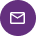 Purple mail icon with a white envelope symbol.