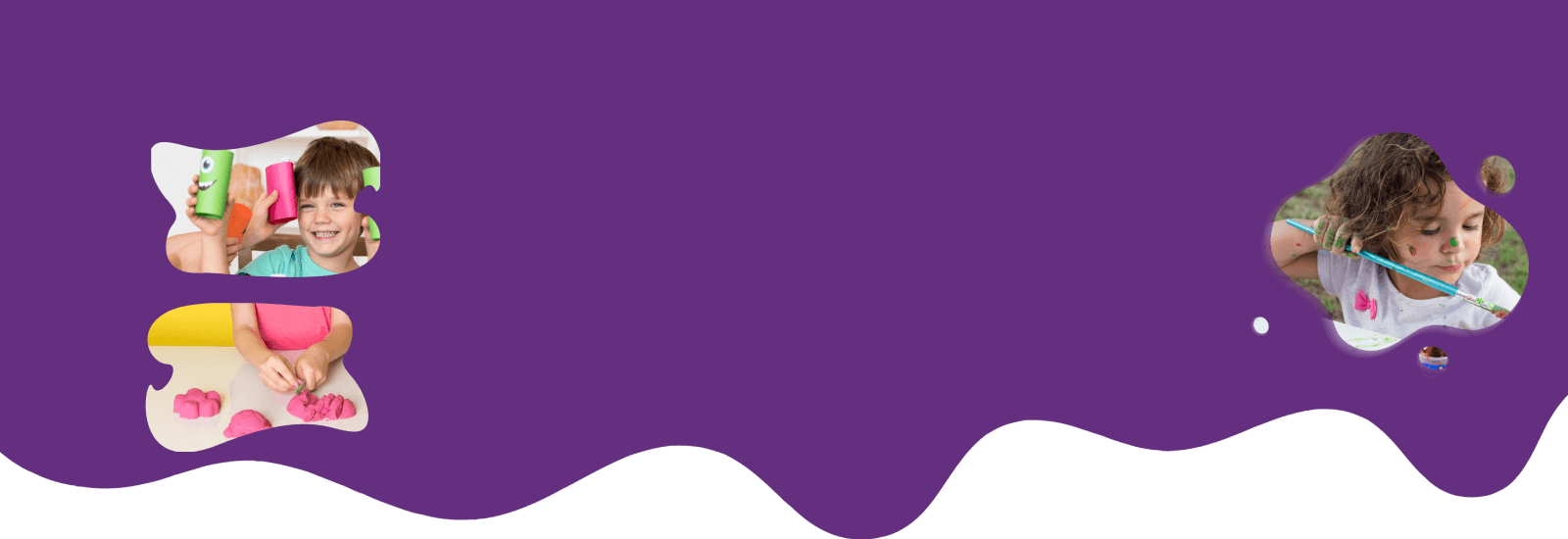 Abstract purple wave shape on a white background.